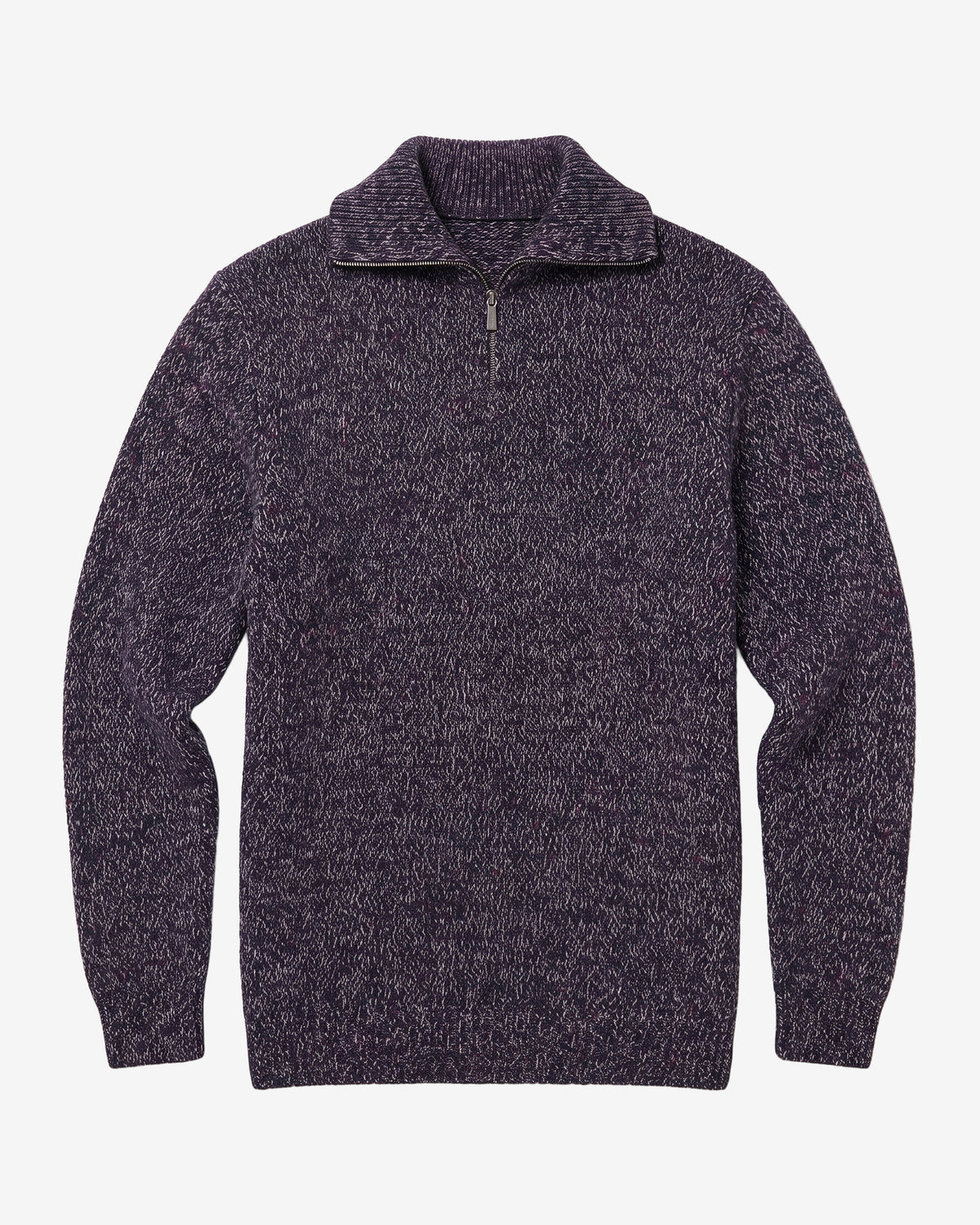 KnowledgeCotton Apparel - MEN Quater zip sweater Knits 5002 Blue Multi