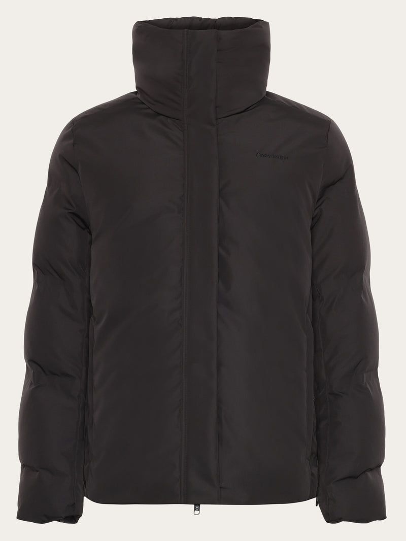 KnowledgeCotton Apparel - WMN Recycled Insulation Jacket GRS Jackets 1300 Black Jet