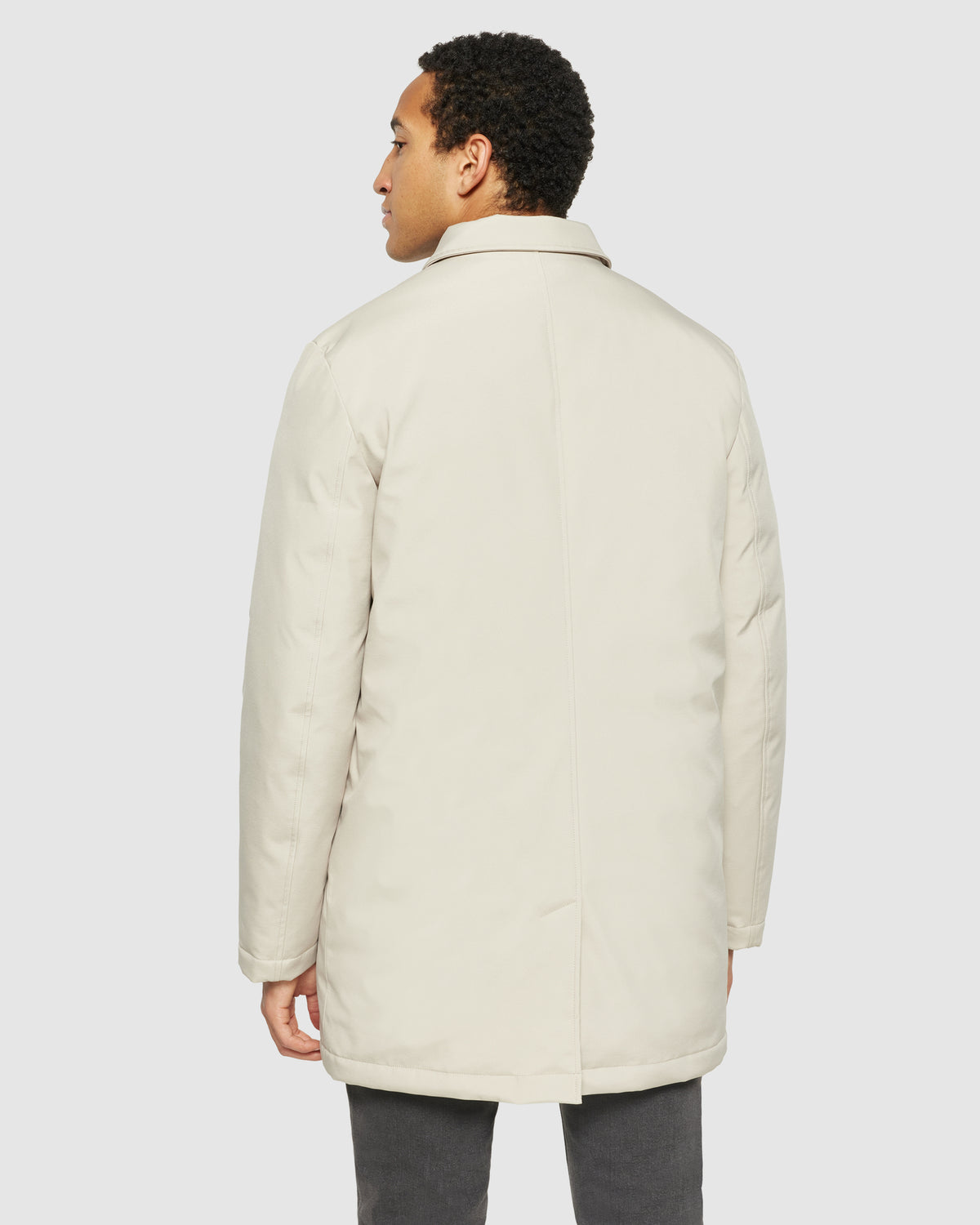 KnowledgeCotton Apparel - MEN Recycled PET Climate Shell Jacket Jackets 1228 Light feather gray