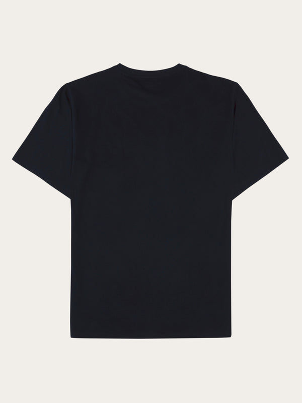 KnowledgeCotton Apparel - MEN Regenerative Organic Cotton Front Print T-Shirt GOTS T-shirts 1412 Night Sky