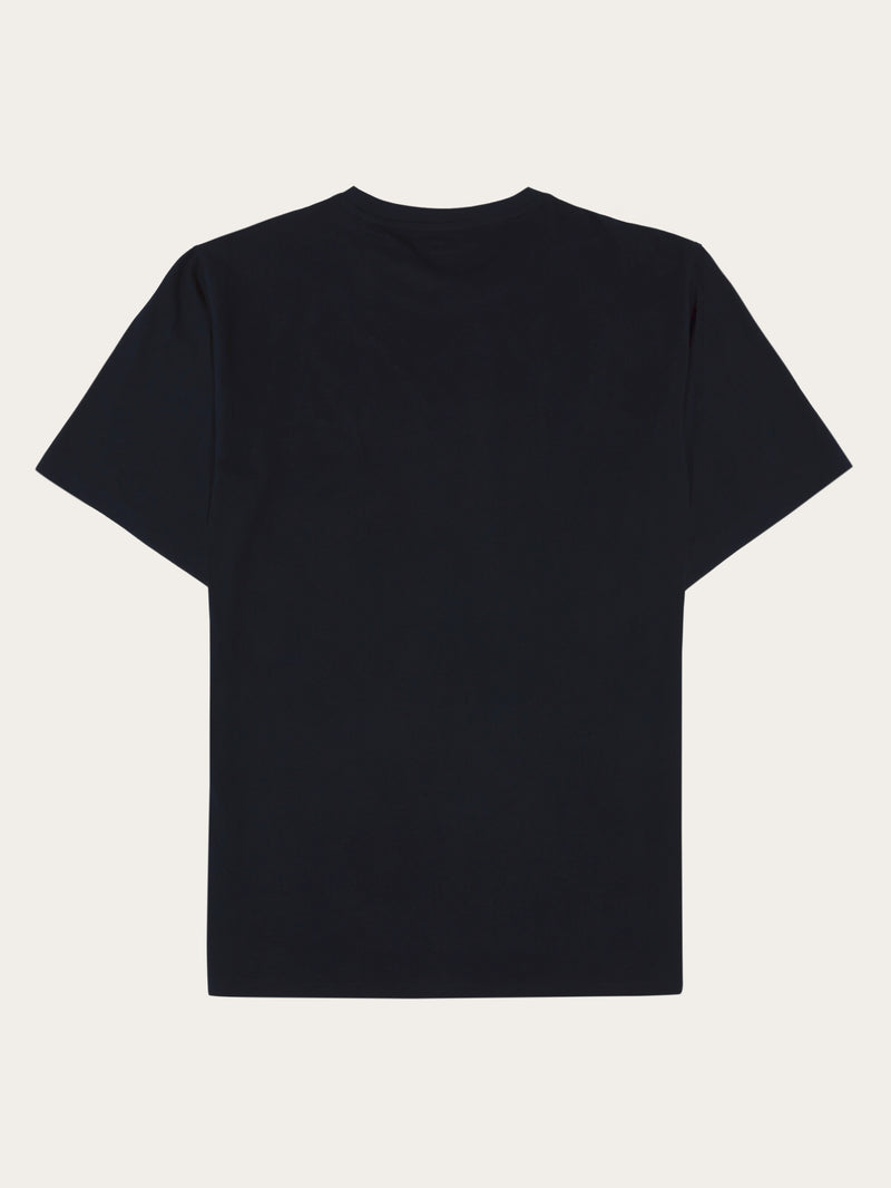 KnowledgeCotton Apparel - MEN Regenerative Organic Cotton Front Print T-Shirt GOTS T-shirts 1412 Night Sky