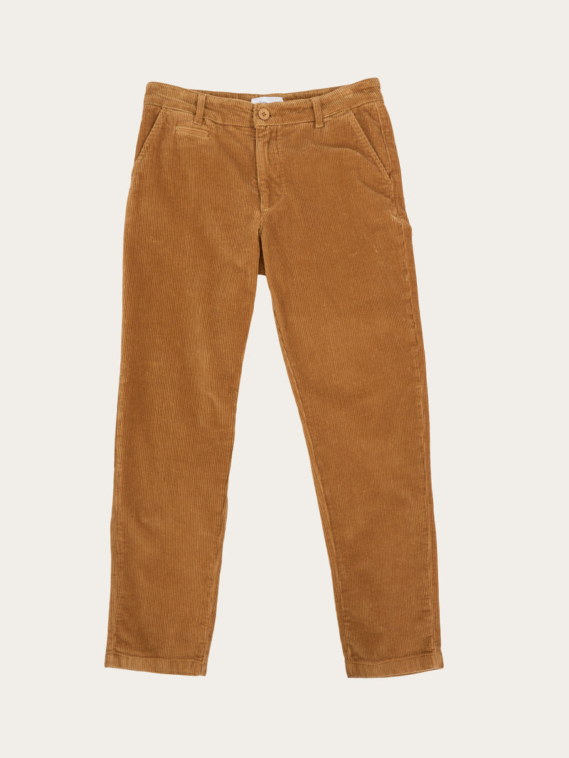 KnowledgeCotton Apparel - MEN Regular 8-wales corduroy pant Pants 1366 Brown Sugar