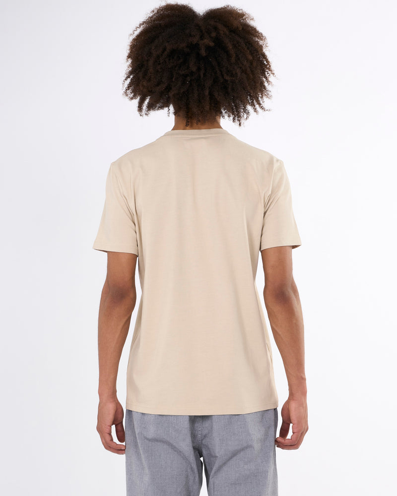 Regular Fit Badge T-Shirt - Light feather gray
