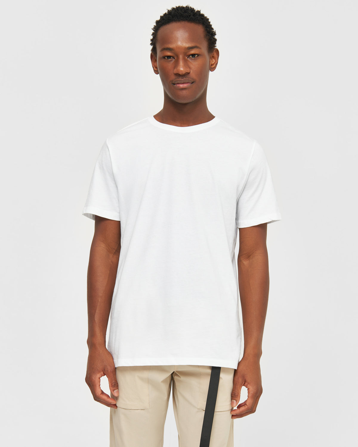 KnowledgeCotton Apparel - MEN Regular fit Basic tee T-shirts 1010 Bright White
