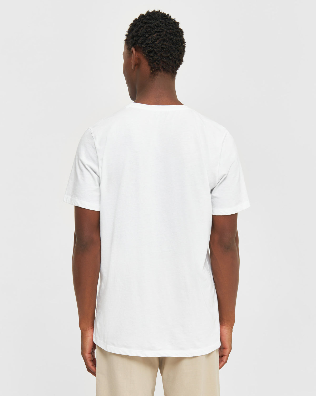 KnowledgeCotton Apparel - MEN Regular fit Basic tee T-shirts 1010 Bright White