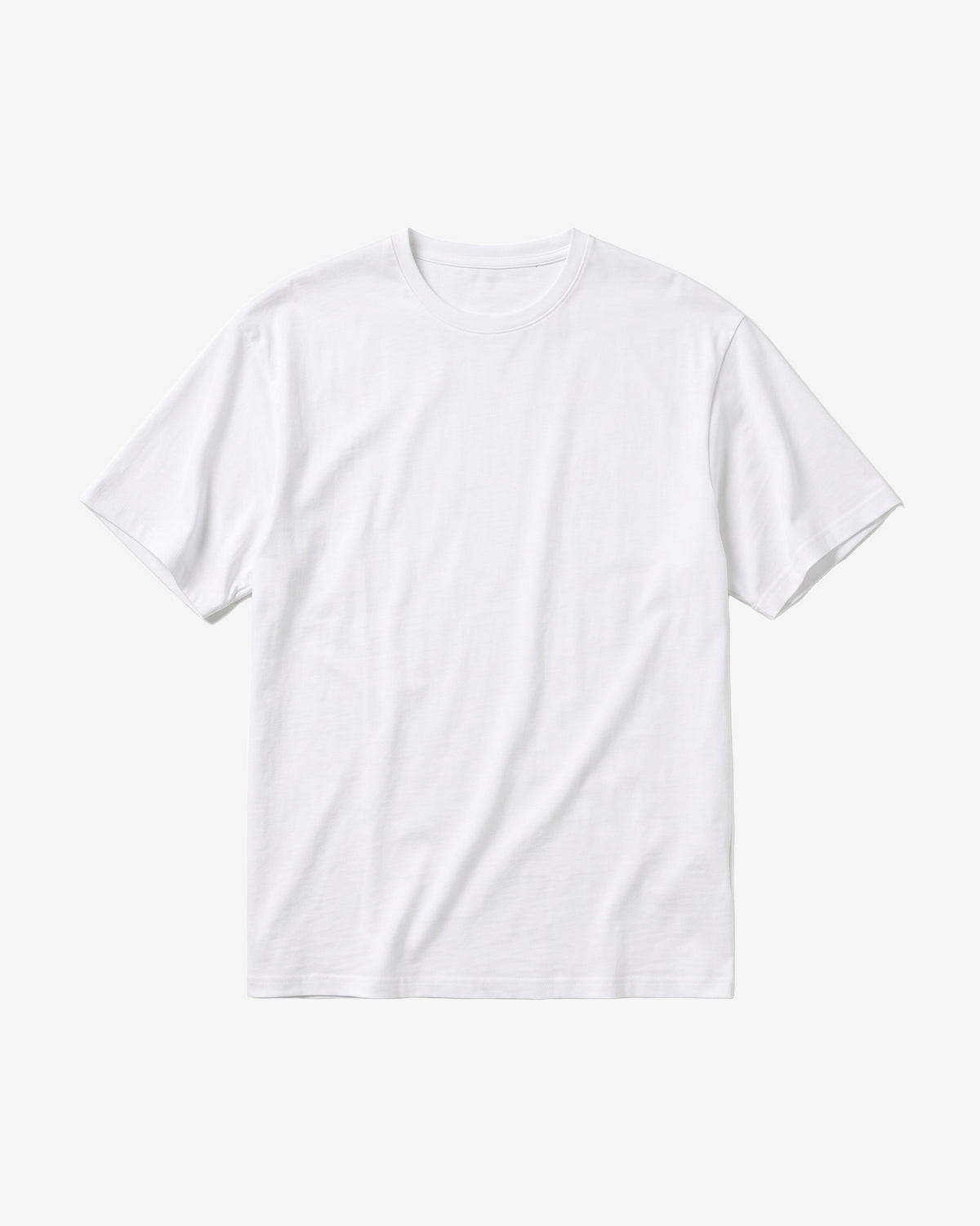 KnowledgeCotton Apparel - MEN Regular fit Basic tee T-shirts 1010 Bright White