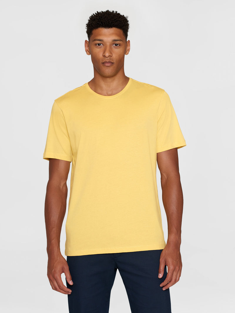 Buy Regular fit Basic tee - Misted Yellow - from KnowledgeCotton Apparel®