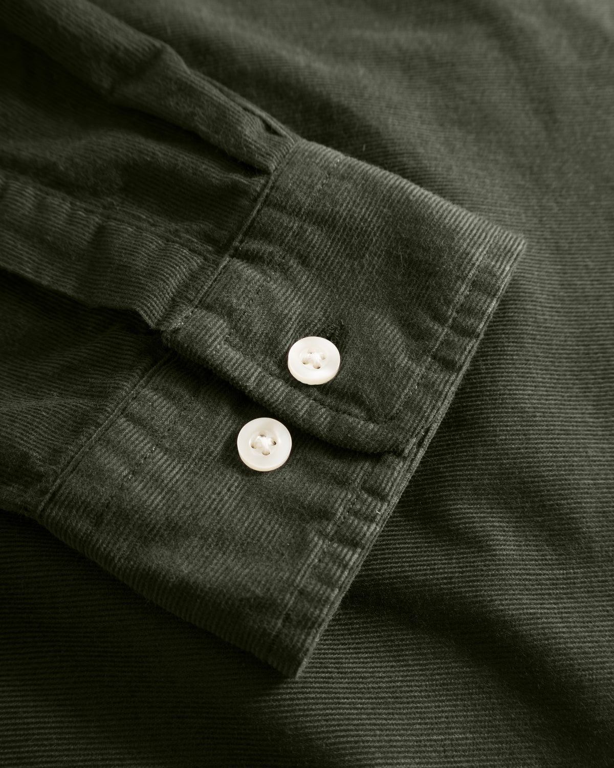 KnowledgeCotton Apparel - MEN Regular fit corduroy shirt Shirts 1090 Forest Night