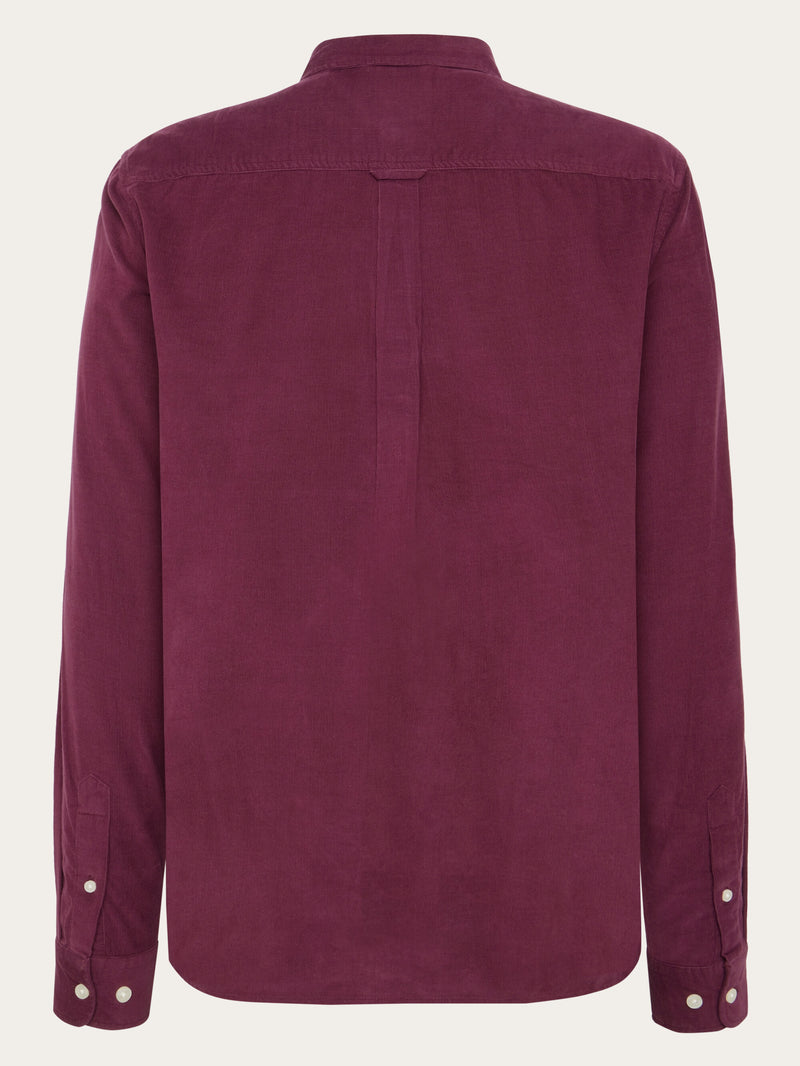 KnowledgeCotton Apparel - MEN Regular fit corduroy shirt Shirts 1281 Fig