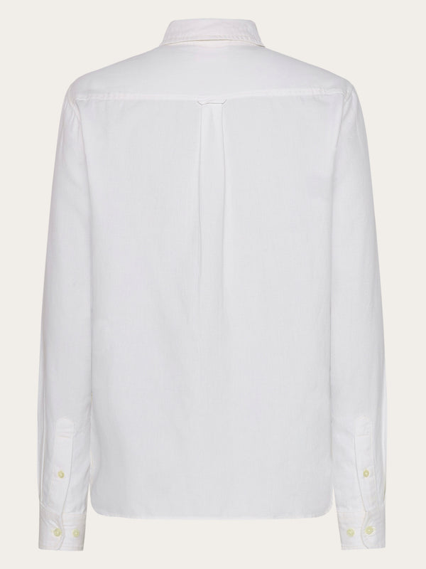 KnowledgeCotton Apparel - MEN Light twill shirt Shirts 1387 Egret