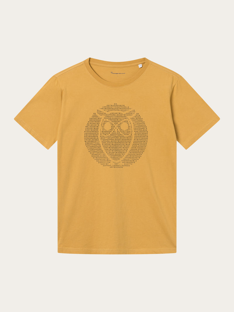 KnowledgeCotton Apparel - MEN Regular fit owl chest print T-shirts 1413 Tinsel