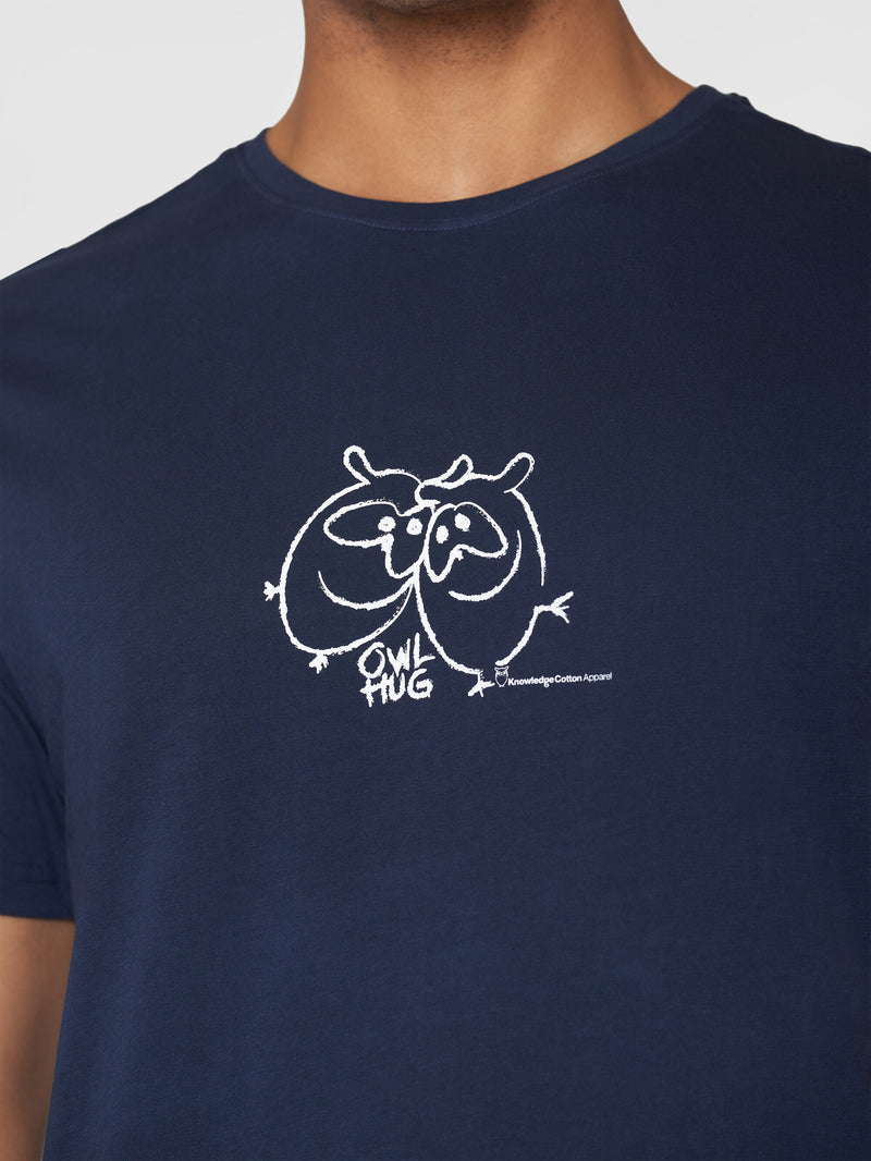 Regular fit single jersey small chest print t-shirt - GOTS/Vegan - Night  Sky von KnowledgeCotton Apparel© kaufen