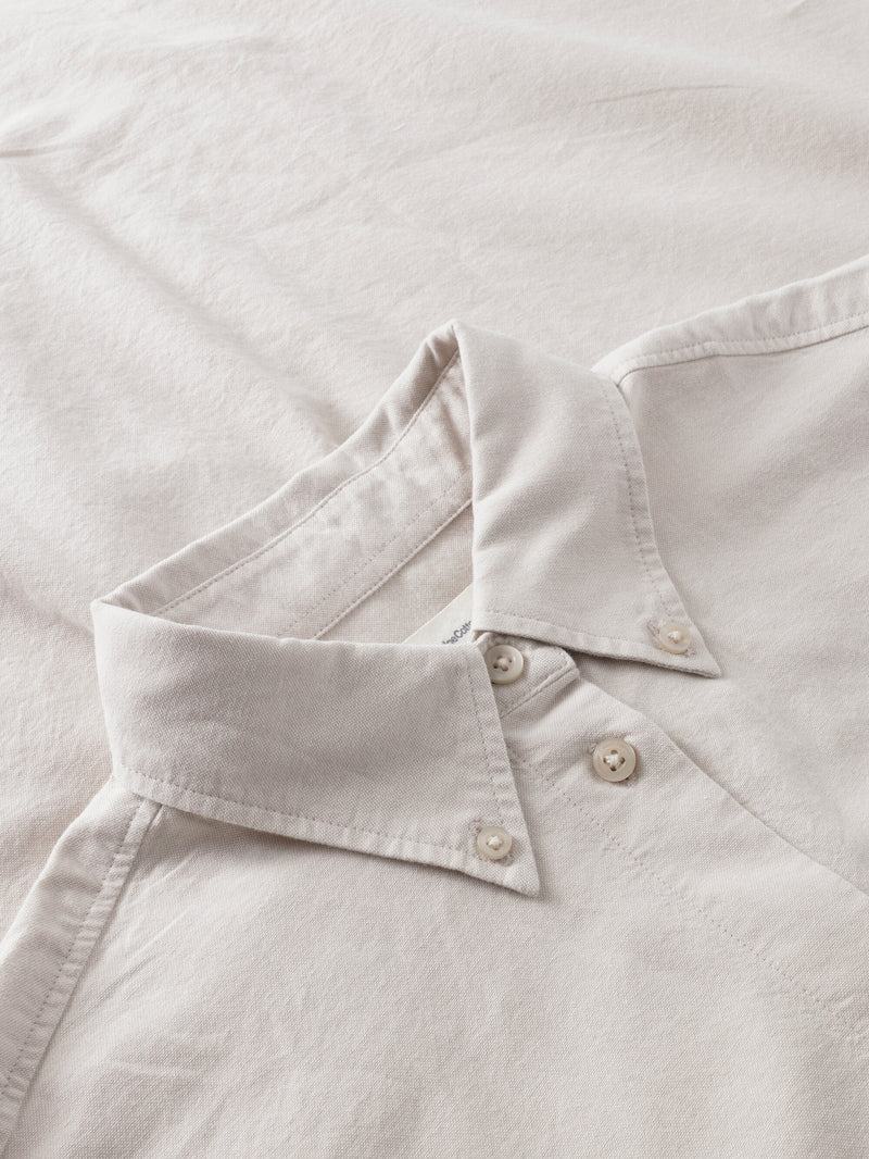 KnowledgeCotton Apparel - WMN Relaxed flannel shirt Shirts 1228 Light feather gray