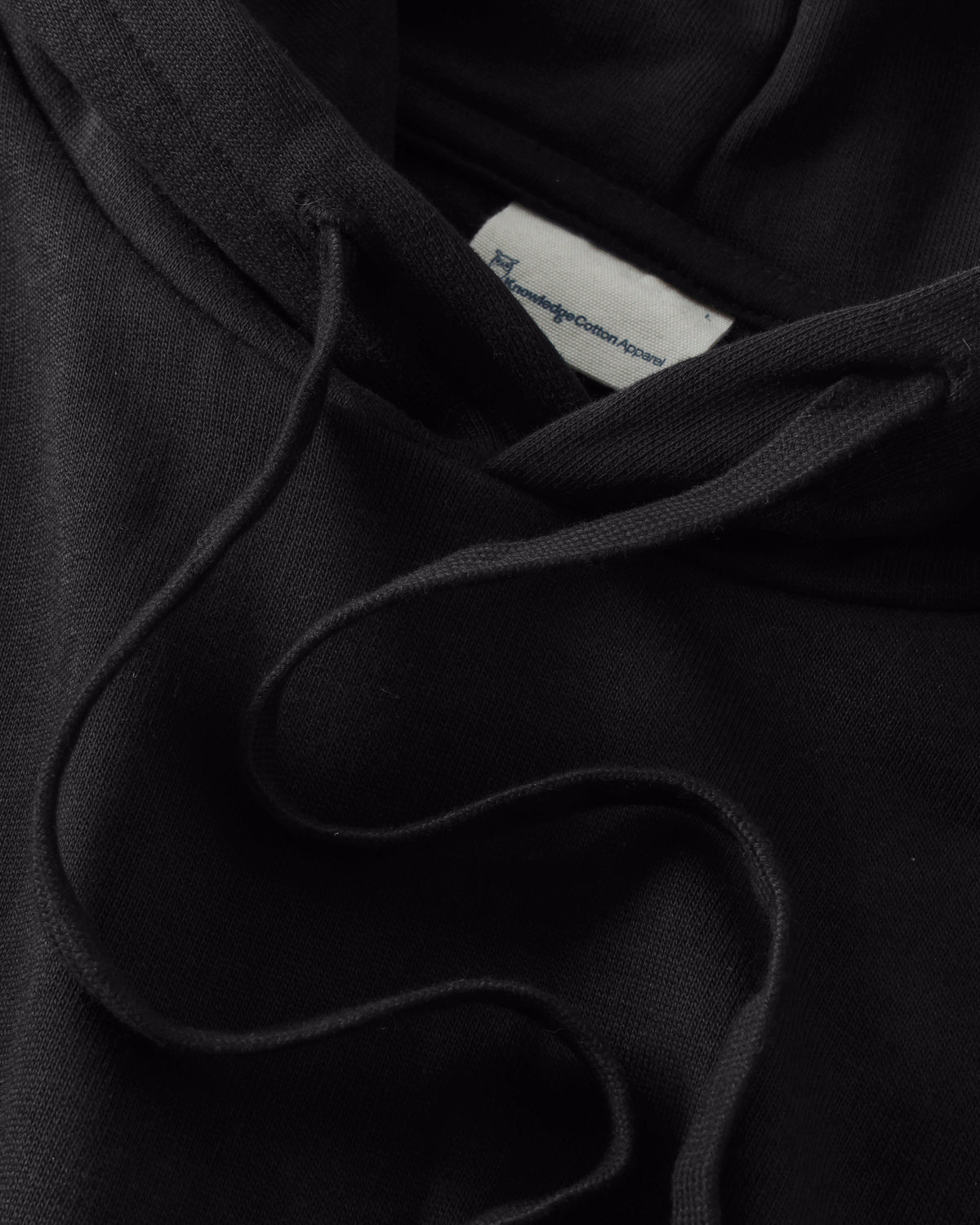 KnowledgeCotton Apparel - MEN Relaxed hoodie Sweats 1300 Black Jet