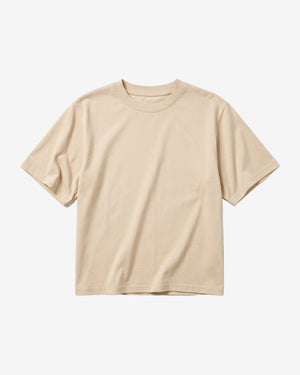 KnowledgeCotton Apparel - WMN Relaxed mercerized t-shirt T-shirts 1228 Light feather gray