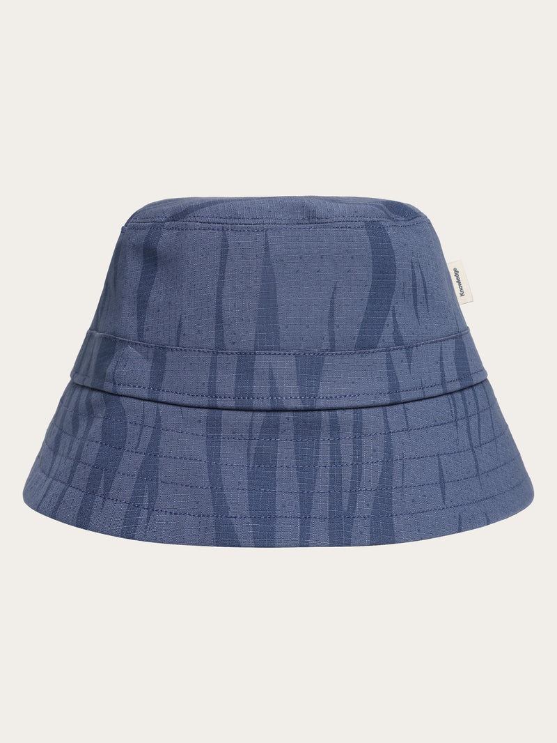 KnowledgeCotton Apparel - UNI Ripstop Northern Lights bucket hat - GOTS/Vegan Hats 9921 Blue