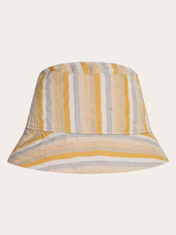 KnowledgeCotton Apparel - MEN Seersucker stripe bucket hat Hats 8032 Multi color stripe