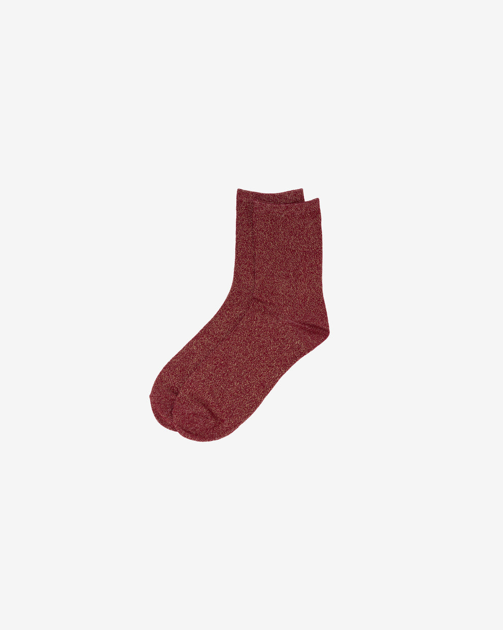 KnowledgeCotton Apparel - WMN Single pack Glitter socks Socks 1364 Rhubarb