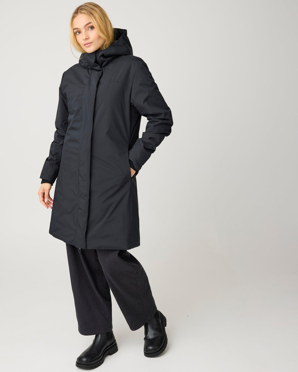 KnowledgeCotton Apparel - WMN Soft Shell Parka Jackets 1300 Black Jet
