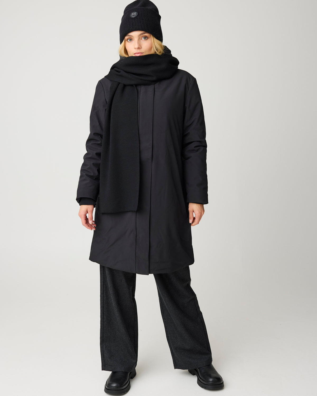 KnowledgeCotton Apparel - WMN Soft shell jacket Jackets 1300 Black Jet