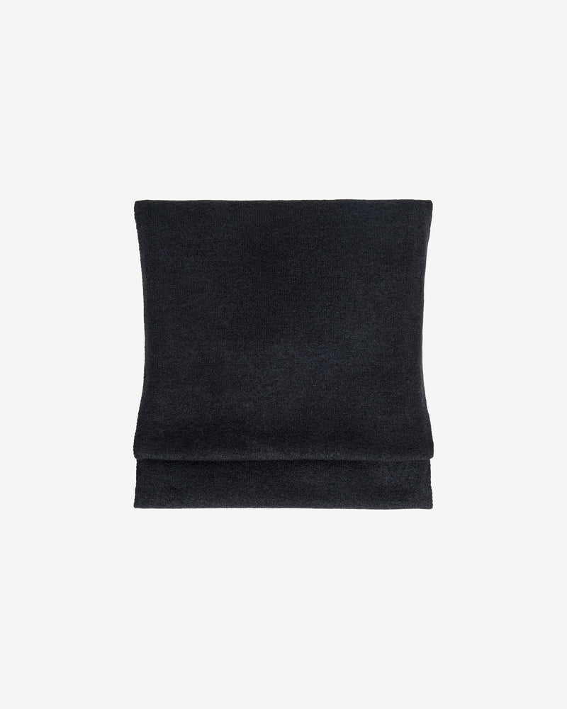 KnowledgeCotton Apparel - UNI Soufflé yarn scarf Scarfs 1300 Black Jet