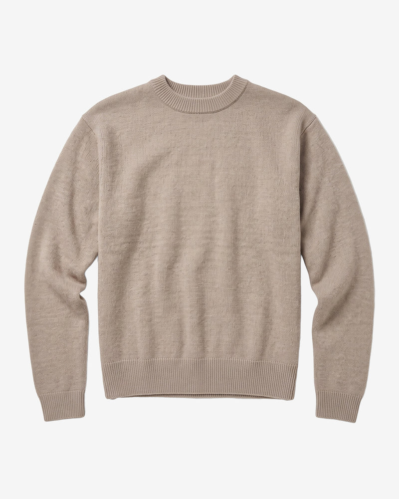 KnowledgeCotton Apparel - MEN Soufflé yarn sweater Knits 1228 Light feather gray