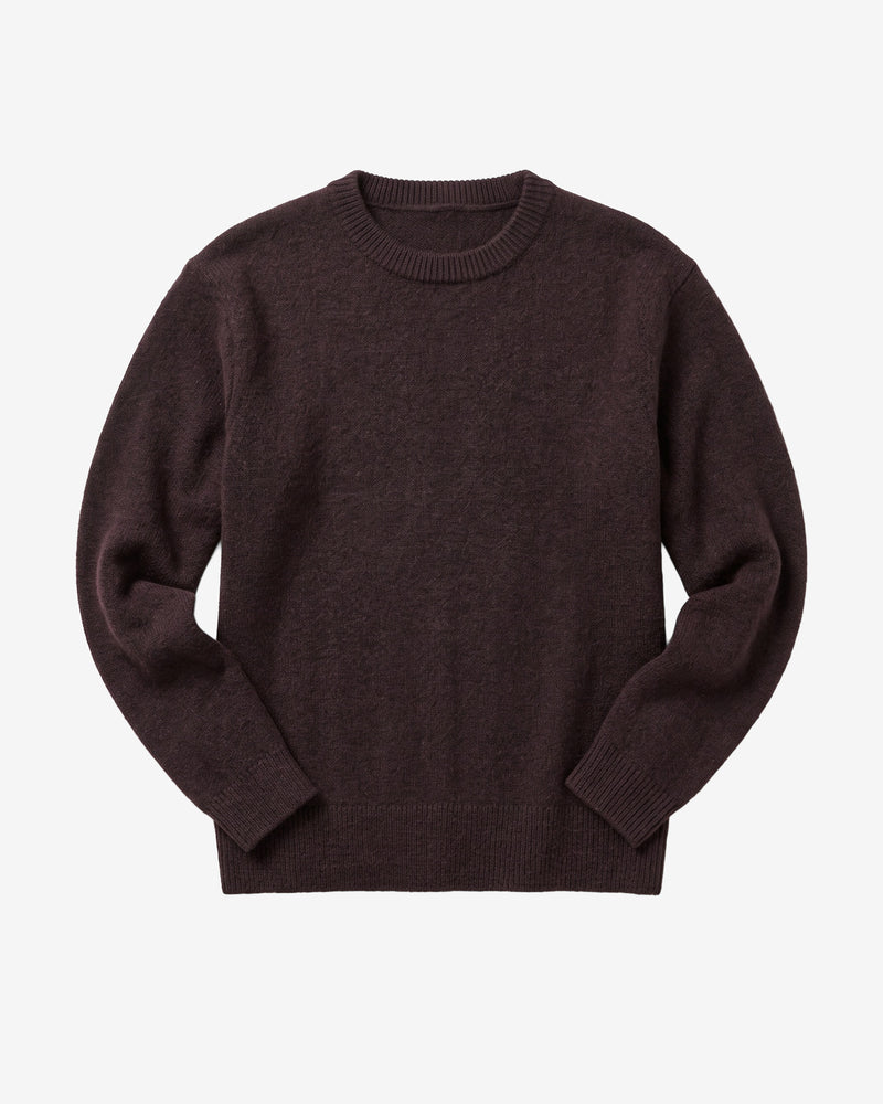 KnowledgeCotton Apparel - MEN Soufflé yarn sweater Knits 1487 Chocolate Torte
