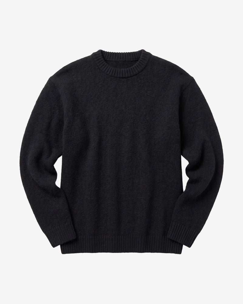 KnowledgeCotton Apparel - WMN Soufflé yarn sweater Knits 1300 Black Jet