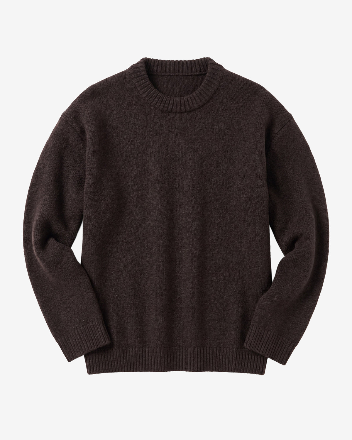 KnowledgeCotton Apparel - WMN Soufflé yarn sweater Knits 1487 Chocolate Torte