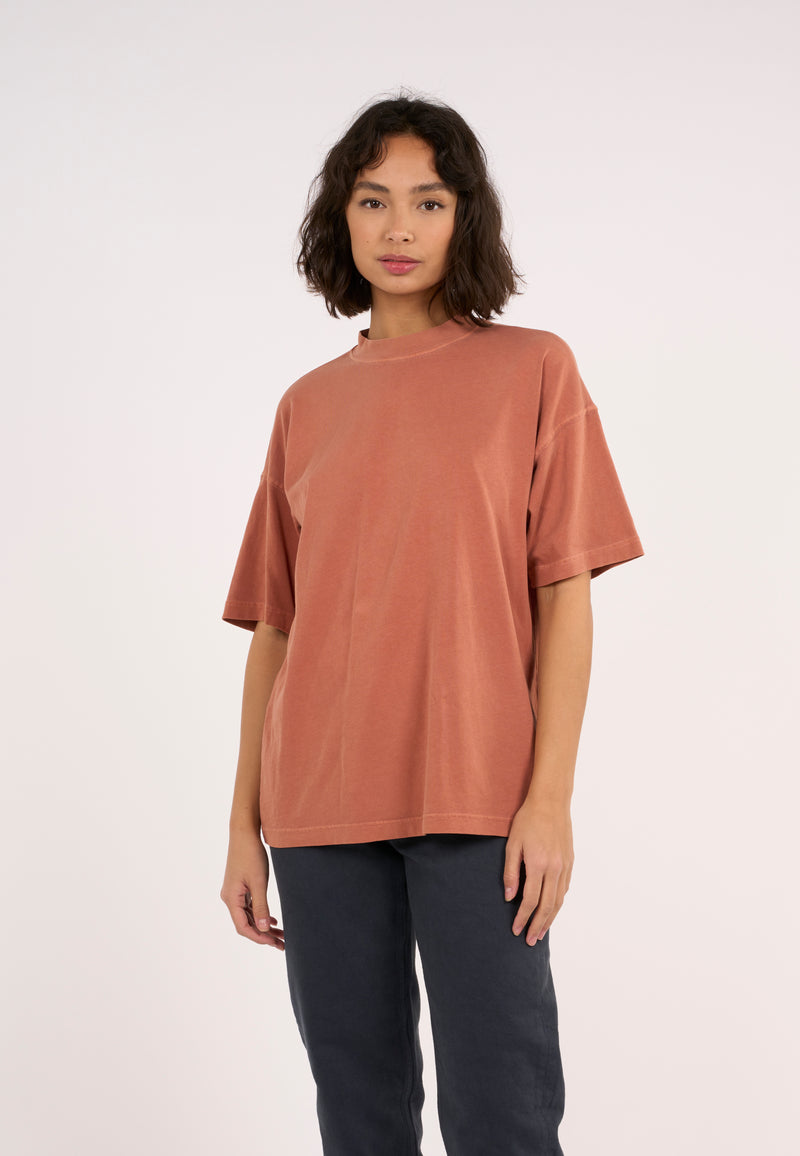 KnowledgeCotton Apparel - WMN T-shirt NUANCE BY NATURE™ T-shirts & Tops 1367 Autumn Leaf