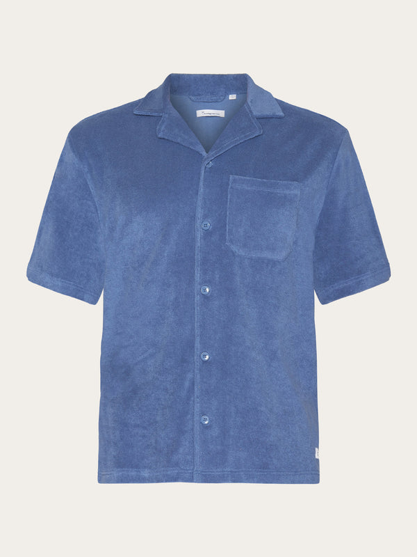 Terry loose short sleeve shirt - Moonlight Blue von KnowledgeCotton Apparel©  kaufen