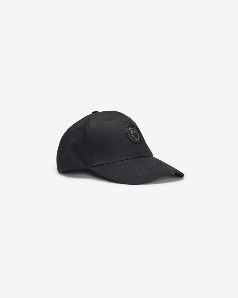KnowledgeCotton Apparel - UNI Twill baseball cap Caps 1300 Black Jet