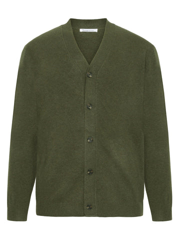 V neck wool knit cardigan RWS Forrest Night von KnowledgeCotton Apparel kaufen