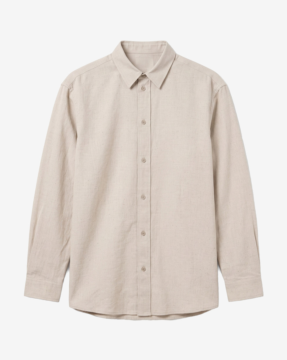 KnowledgeCotton Apparel - WMN Vega relaxed flannel shirt Shirts 1228 Light feather gray