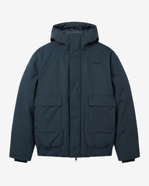 KnowledgeCotton Apparel - MEN Vent 200 insulated bomber jacket Jackets 1001 Total Eclipse