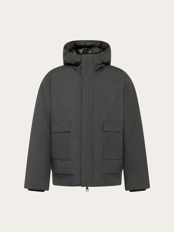 KnowledgeCotton Apparel - MEN Vent 200 insulated bomber jacket Jackets 1504 Volcanic Ash