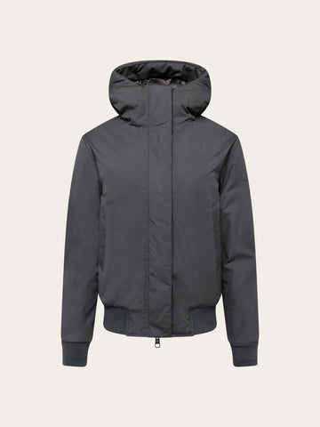 KnowledgeCotton Apparel - WMN Vent 200 insulated bomber jacket Jackets 1504 Volcanic Ash