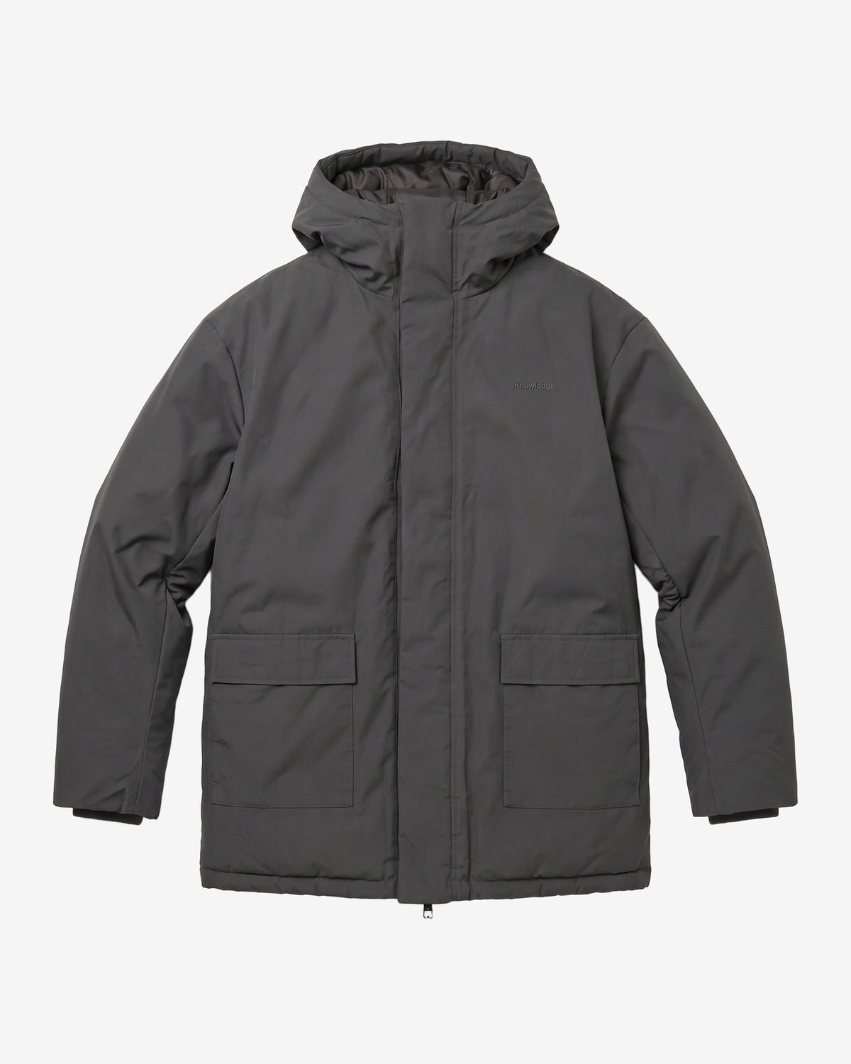 KnowledgeCotton Apparel - MEN Vent 200 insulated parka Jackets 1504 Volcanic Ash