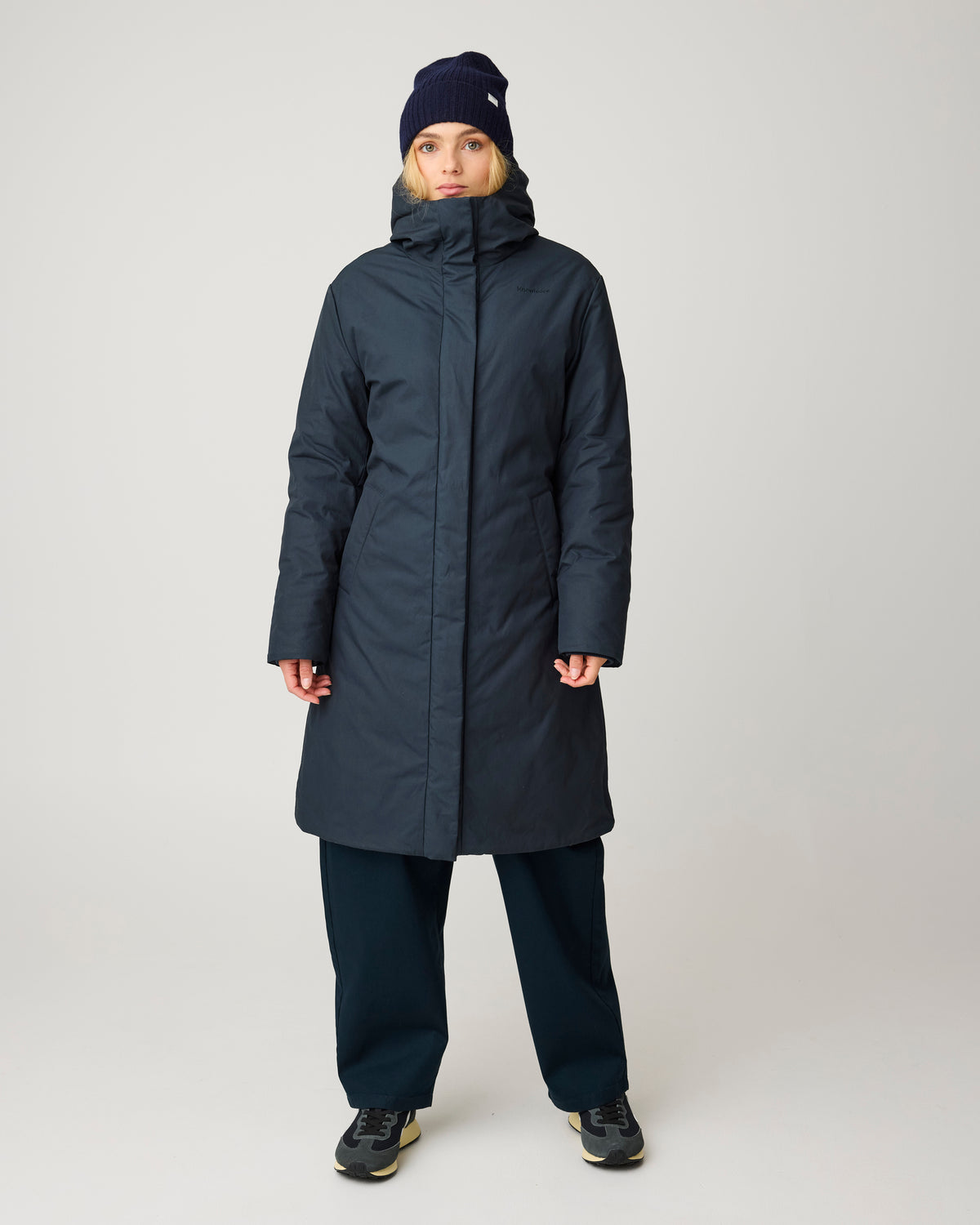 KnowledgeCotton Apparel - WMN Vent 200 insulated parka Jackets 1001 Total Eclipse