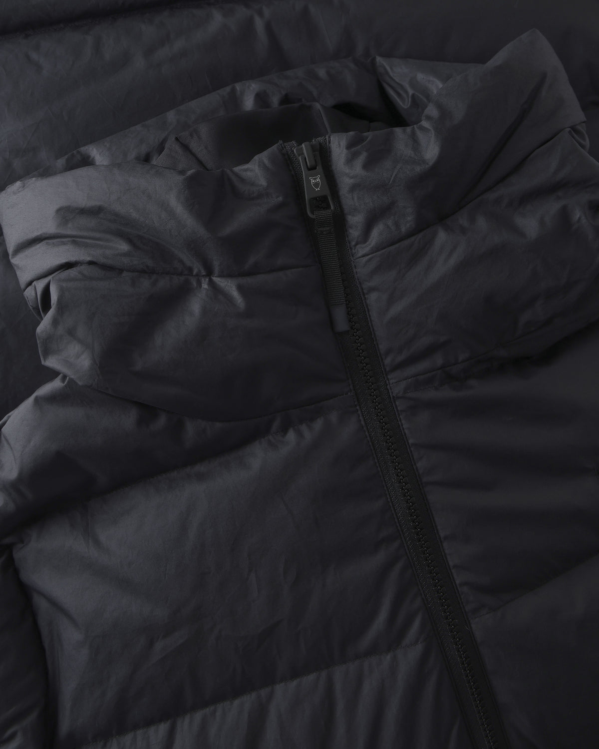KnowledgeCotton Apparel - WMN Vent 90 puffer coat Jackets 1300 Black Jet