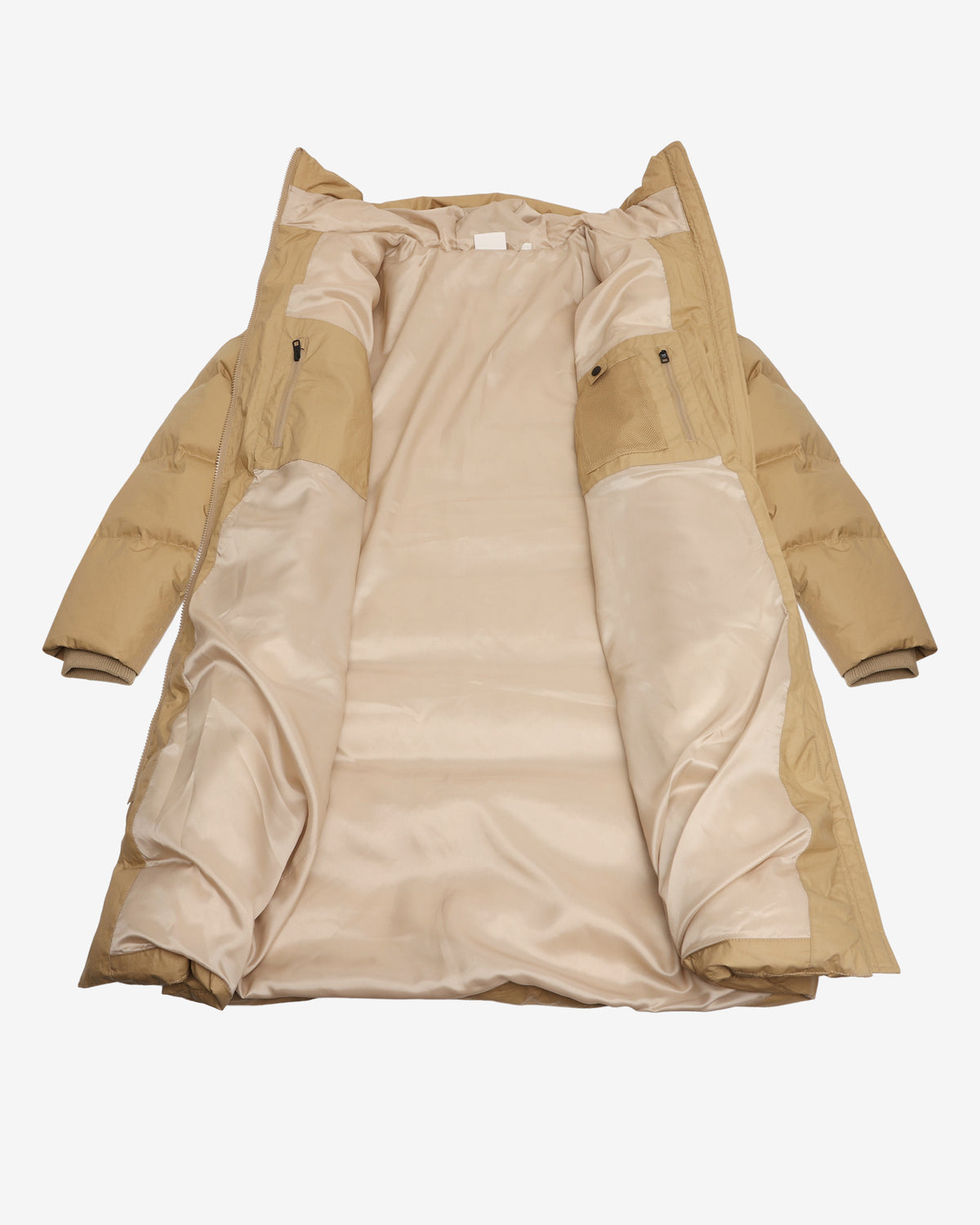 KnowledgeCotton Apparel - WMN Vent 90 puffer coat Jackets 1336 Kelp melange