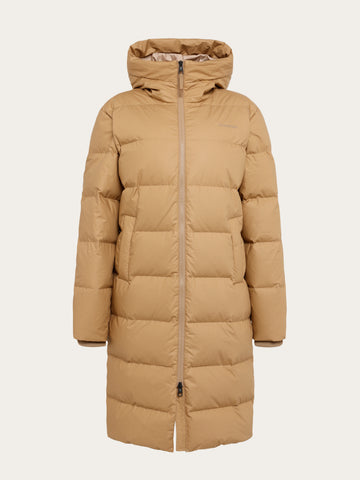 KnowledgeCotton Apparel - WMN Vent 90 puffer coat Jackets 1336 Kelp melange