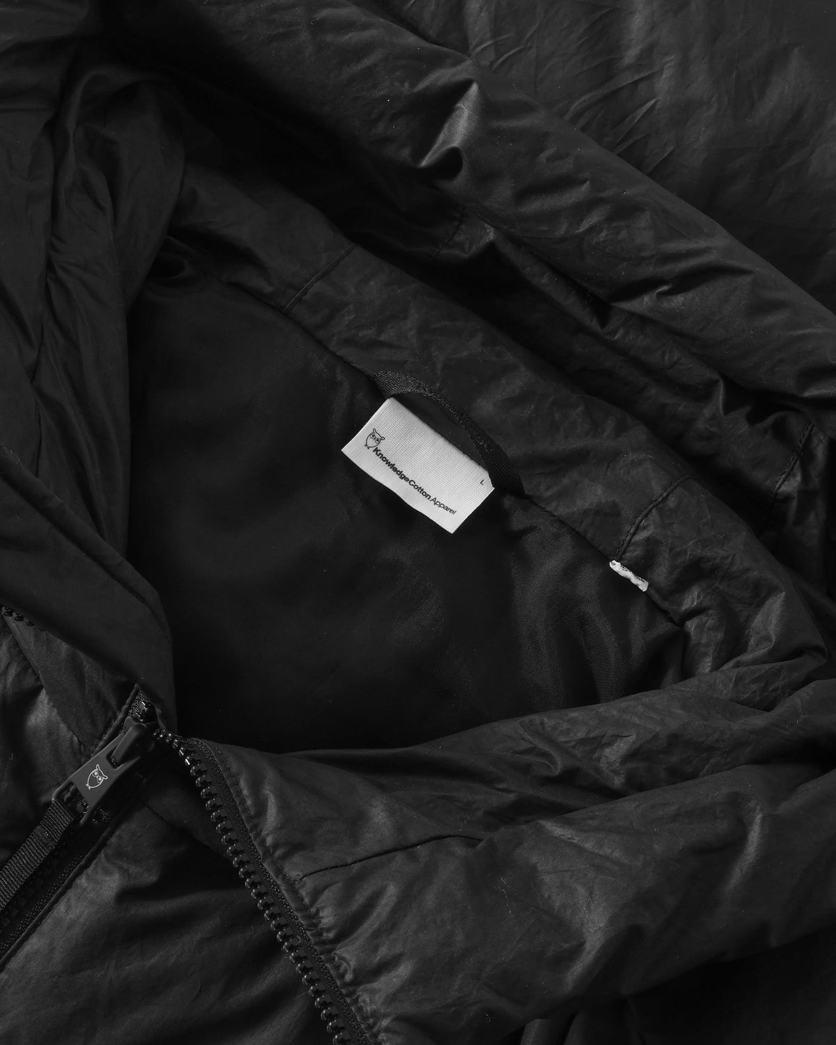 KnowledgeCotton Apparel - MEN Vent 90 puffer jacket Jackets 1300 Black Jet