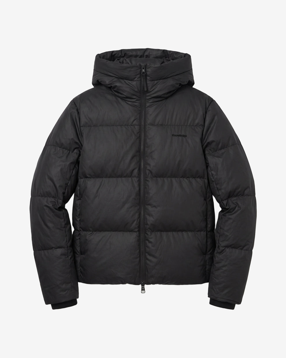 KnowledgeCotton Apparel - MEN Vent 90 puffer jacket Jackets 1300 Black Jet