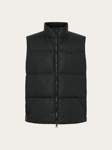 KnowledgeCotton Apparel - MEN Vent 90 puffer vest Vests 1300 Black Jet