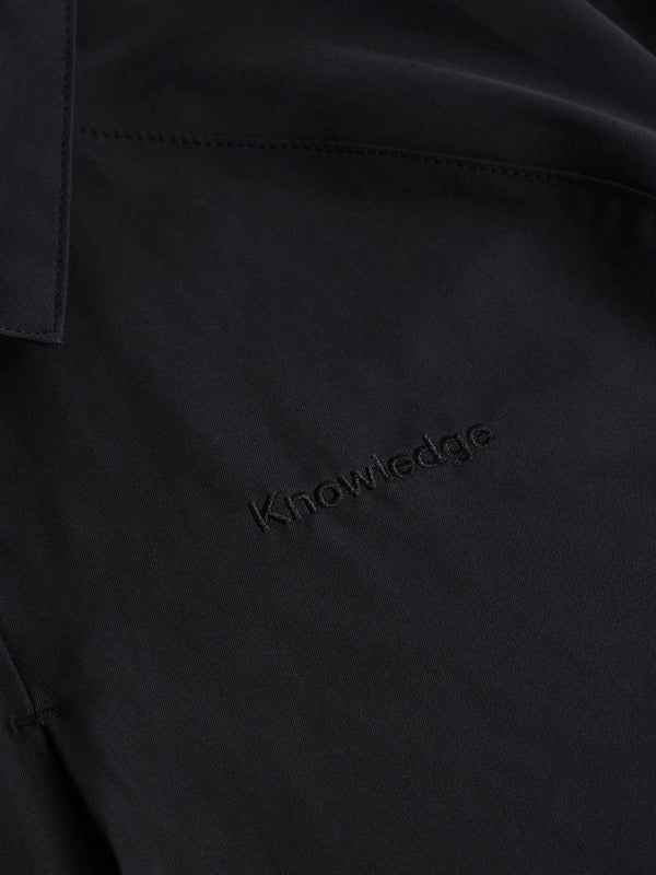 KnowledgeCotton Apparel - MEN Vent Canvas 200 Classic Jacket - GOTS/Vegan Jackets 1300 Black Jet