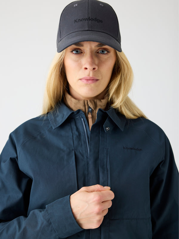 KnowledgeCotton Apparel - WMN Vent Canvas 200 Classic Jacket - GOTS/Vegan Jackets 1001 Total Eclipse