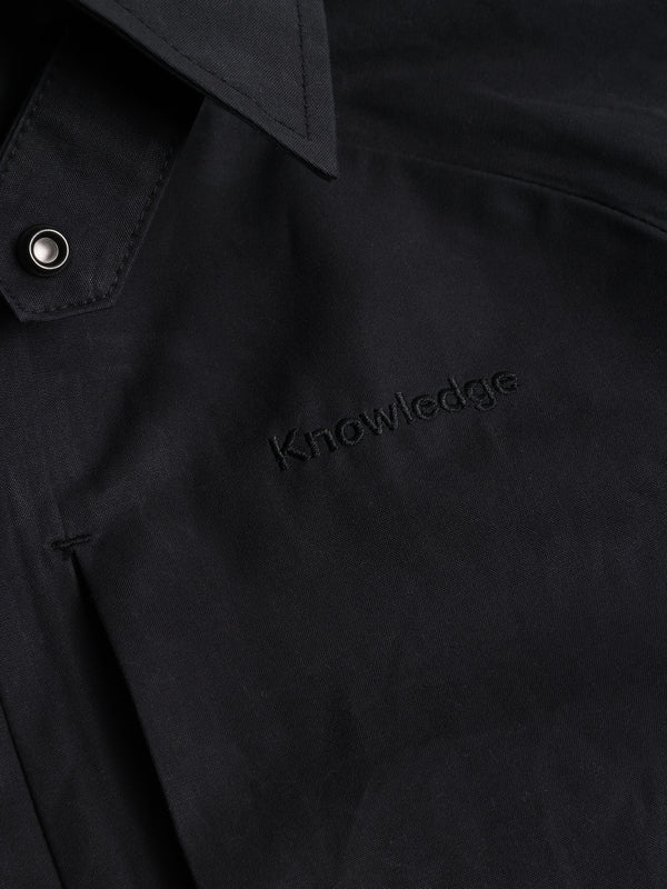 KnowledgeCotton Apparel - WMN Vent Canvas 200 Classic Jacket - GOTS/Vegan Jackets 1300 Black Jet