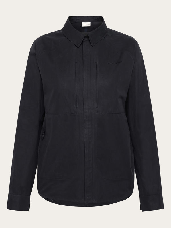 KnowledgeCotton Apparel - WMN Vent Canvas 200 Classic Jacket - GOTS/Vegan Jackets 1300 Black Jet