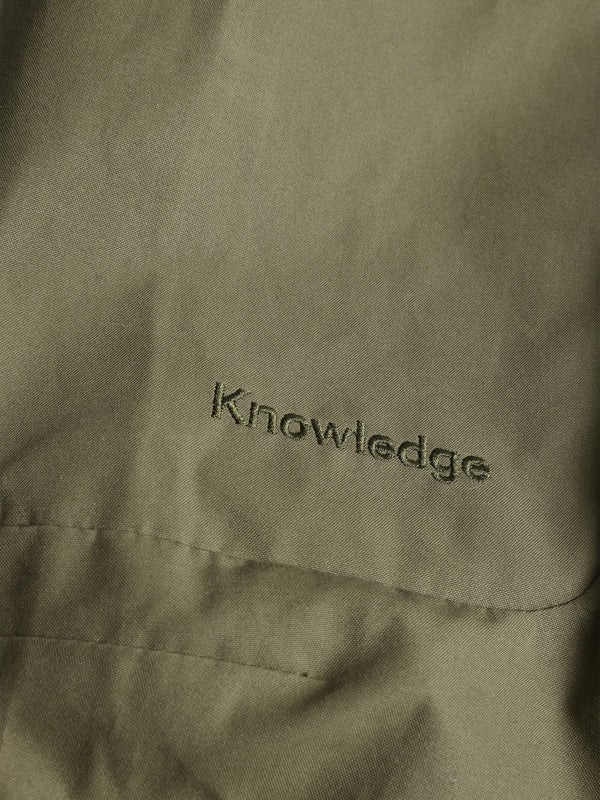 KnowledgeCotton Apparel - MEN Vent Canvas 200 classic pants - GOTS/Vegan Pants 1068 Burned Olive